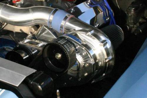 Superchargers for Small Block Chevy  - Supercharger for Small Block Chevy driven by a Cog belt