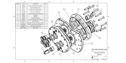 Supercharger Store Gear Drive Parts  - Gen II Gear Drive Parts