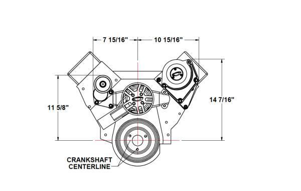 BBC Accessory Drive Base Kit