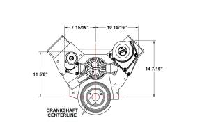 BBC Serpentine Accessory Drive Kit with Crank Pulley & Alternator Bracket