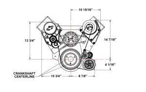 BBC Accessory Drive Kit w P/S & A/C