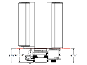 SBC Accessory drive kit w/ power steering (Top View)