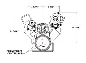 SBC Accessory drive base kit