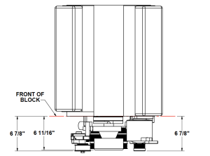 SBC Accessory drive base kit (Top View)